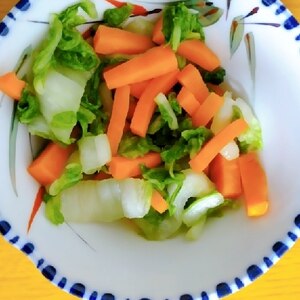 昆布茶使用！！白菜と人参の浅漬け